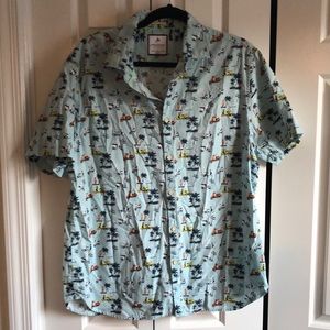 Denim & Flower Moped Hawaiian Shirt Slim Fit XL